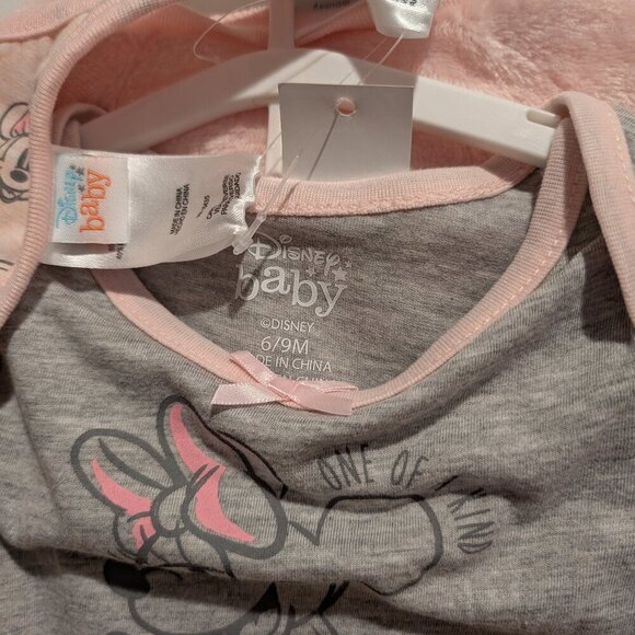 NWT Baby Girls' Disney Minnie Mouse 4pc set - Light Pink 6-9 month Gift Set - Picture 7 of 8